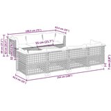 vidaXL 8-dijelni set vrtnih sofa od poliratana s jastucima crni | shoptok.hr