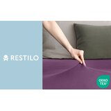 DecoKing Plahta s gumom Amber 100-120x200 cm, tamno ljubičasta | shoptok.hr
