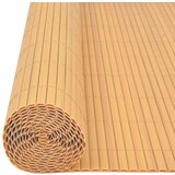 vidaXL Dvostranska vrtnarska ograja PVC 150x500 cm Siva Rumena Plastika | Shoptok.si