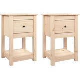  Noćni ormarići 2 kom 40x35x61 5 cm od masivne borovine | shoptok.hr