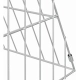  Kavez za zečeve Srebrno 215 x 55 x 55 cm Cinkani čelik | shoptok.hr