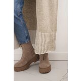 Kesi Włoski Cardigan with pockets dark beige | shoptok.hr
