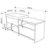 Hanah home cipelarnik filux bench white | ePonuda.com