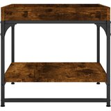  Stolić za kavu boja hrasta 49,5x49,5x45 cm konstruirano drvo | Shoptok.si