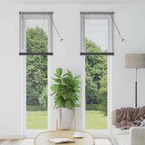vidaXL Zavjesa za prozor sa zavjesama Ostalo Tamnosiva 80 x 130 cm Aluminij | shoptok.hr