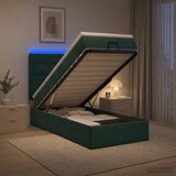  od pjene s madracem i LED-om Tamnozelena 80 x 200 cm | shoptok.hr