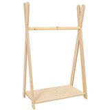 MeowBaby Dječja vješalica za kapute u dekoru bora u prirodnoj boji 60x97 cm Montessori - | shoptok.hr