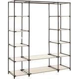  Ormar od tkanine s odjeljcima i šipkama krem 150 x 45 x 176 cm | shoptok.hr