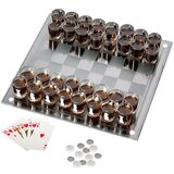  Šah s kozarčki Deluxe – Drinking Chess Game - Froster - Dekliščina - Za 21 let | Shoptok.si