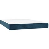  Krevet s oprugama i madracem tamnoplavi 140x190 cm baršunasti | shoptok.hr