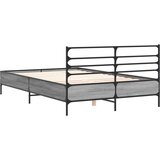  Okvir kreveta boja hrasta 135x190cm konstruirano drvo i metal | Eponuda.ba