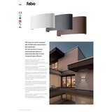  Redo 90227 - Spoljašnja zidna LED lampa FABO LED/6W/230V 3000K IP54 braon | Eponuda.com