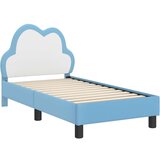  Okvir kreveta za malu djecu s naslonom Plava 70 x 140 cm PU | shoptok.hr
