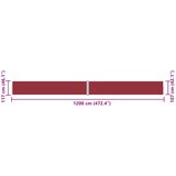  Uvlačiva bočna tenda crvena 117 x 1200 cm | Eponuda.com