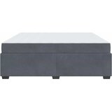  Krevetna konstrukcija Tamno siva 200 x 200 cm tkanina | shoptok.hr