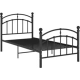 Furnova Posteljni okvir črn kovinski 100x200 cm, (21931448) | Shoptok.si