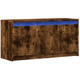  ormarić s LED svjetlima boja hrasta 100x34x50 cm drveni | shoptok.hr