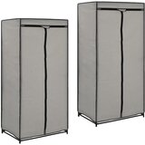 Furnova Garderobne omare 2 kosa 75x50x160 cm sive, (21930275) Cene