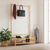  Stalak za odjeću s policama 103 x 40 x 183 cm od bambusa | shoptok.hr