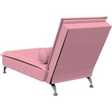  Masažna počivaljka s valjkastim jastukom ružičasta baršunasta | shoptok.hr