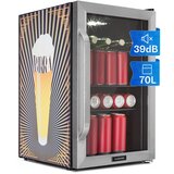Klarstein Beersafe 70 Birra Edition, hladnjak, 70 litara, 3 police, staklena vrata, nehrđajući čelik | shoptok.hr