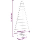vidaXL Lesena novoletna jelka za okras bela 180 cm trdna borovina | Shoptok.si