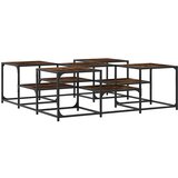 Stolić za kavu boja hrasta 121x121x40 cm od konstruiranog drva | Eponuda.com