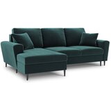 Cosmopolitan Design Petrolej zelena baršunasti sklopiva/s prostorom za odlaganje kutna garnitura (s lijevim kutom/s ležaljkom) Kyoto – | shoptok.hr