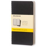 Moleskine Beležnica Cahier Journals PKT mehke platnice, črn - karo, 3 kosi | Shoptok.si