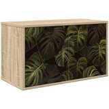 vidaXL TV ormar za montažu na zid ELBURG 69 x 33 x 40 cm Hrast sonoma - Hrast sonoma Print od palminih listova | shoptok.hr