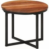  Stolić za kavu 35x35x30 cm od masivnog drva bagrema i željeza
