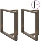  Noge za blagovaonski stol T-oblika 2 kom Crne 100x35x(72-73) cm Čelik | shoptok.hr