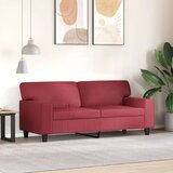  Dvosjed od tkanine crvena boja vina 140 cm umjetne kože | shoptok.hr
