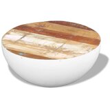  Stolić za kavu u obliku zdjele od obnovljenog drva 60x60x30 cm | shoptok.hr