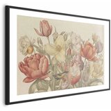  Plakat Flower Bouquet on a Cream Background 90x60 Crni okvir s margom | shoptok.hr