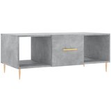 Maison Chic Klubska mizica - kavna mizica - Nizka mizica betonsko siva 102x50x40 cm inženirski les, (21754805) | Shoptok.si