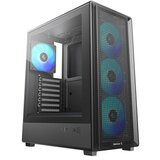 DeepCool Računalniško ohišje CC550 4F, ATX, Midi-Tower, ARGB, kaljeno steklo, črno Cene