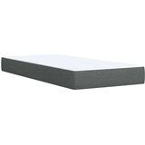 vidaXL Krevet s oprugama i madracem tamnosivi 100 x 200 cm od tkanine | shoptok.hr
