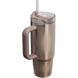 Stanley Quencher H2.O FlowState™ Fluted Tumbler tumbler od nehrđajućeg čelika sa slamkom srednji Pale Gold Shine 890 ml | shoptok.hr