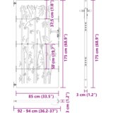  Vrtna vrata 85 x 175 cm Jeklo s prašnim premazom Črna, (5000301021) | Shoptok.si
