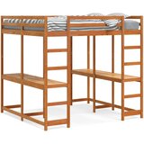  Krevet na kat sa stolom i ljestvama 160x200 cm od borovine | shoptok.hr