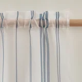 Bijela prozirna zavjesa od voila 140x229 cm Harbour Stripe –