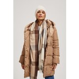 Marisse Large Brown Checkered Scarf | ePonuda.com