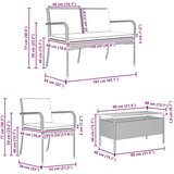 Vrtni set s jastukom čelik | shoptok.hr