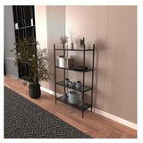 Hanah home polica za knjige marta black smoked glass | ePonuda.com
