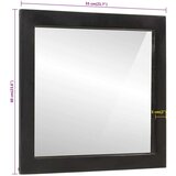 Kupaonsko ogledalo 55x1x60 cm od stakla i masivnog drva manga | shoptok.hr
