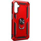 AVIZAR Ovitek za Samsung A25 5G Hybrid Ring magnetno držalo, Rdeča, (5000014198) | Shoptok.si
