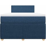  Krevet s oprugama i madracem plavi 120 x 200 cm od tkanine | shoptok.hr
