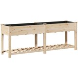 vidaXL Vrtni lončnik s policami 203x53x76 cm Iz trdega lesa jelke, (22010926) | Shoptok.si