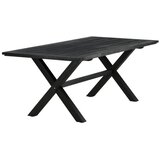 Venture Home Rives pravokutni vrtni blagovaonski stol 200 × 100 cm, crni | shoptok.hr